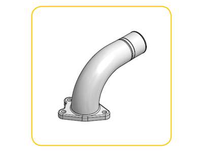 Air pipe Ø37, inlet