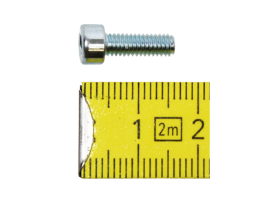 Bolt M4x12, hex drive