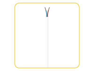 Plastic wire 2x0,75 black