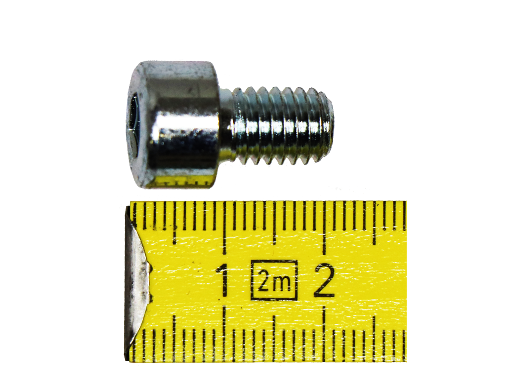 Bolt M8x12, hex drive