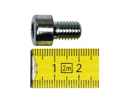 Bolt M8x12, hex drive
