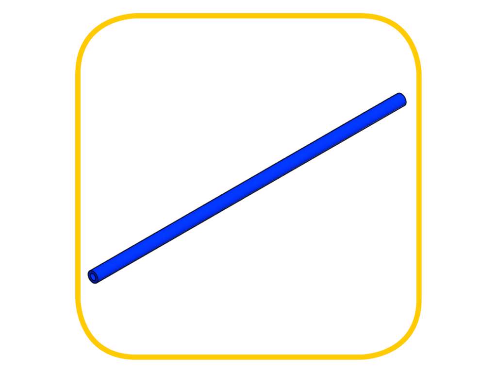 Deaeration hose Ø9.5 L500