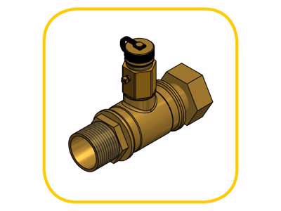 Drain valve assembly 1"
