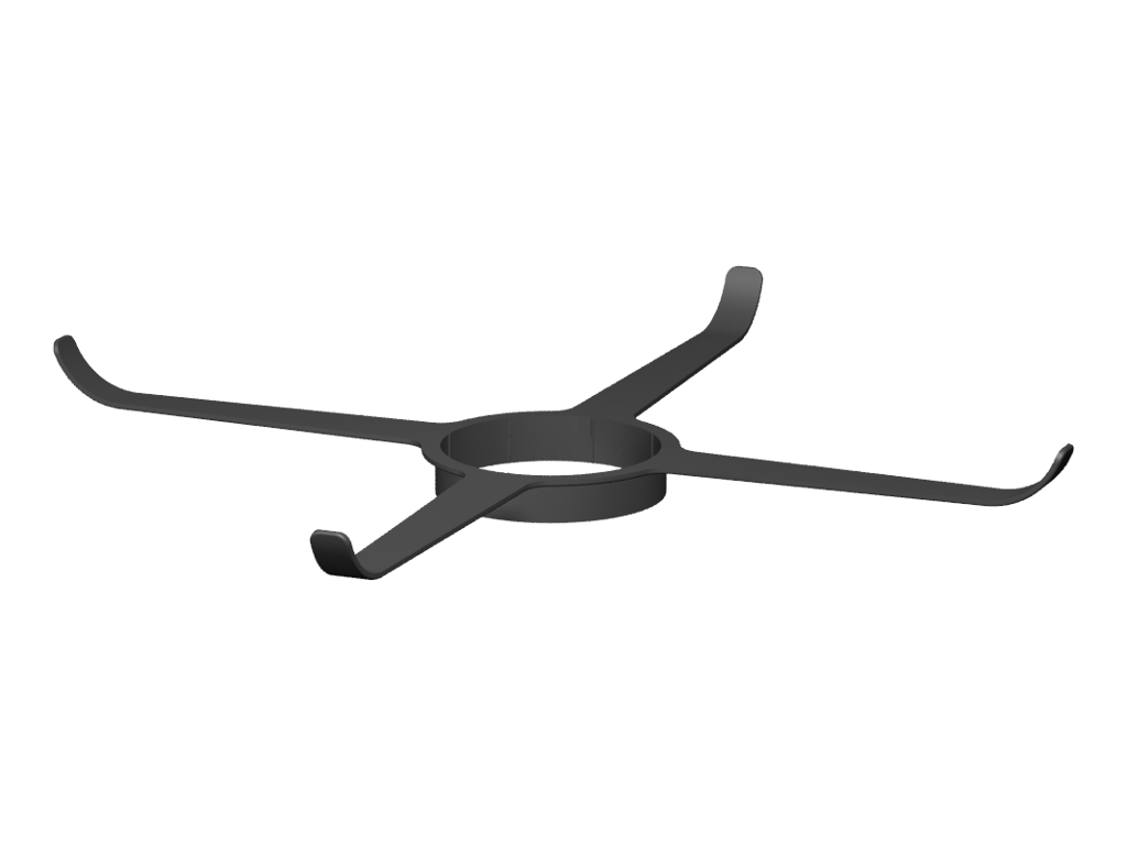 Bracing Bracket D80 Black PP