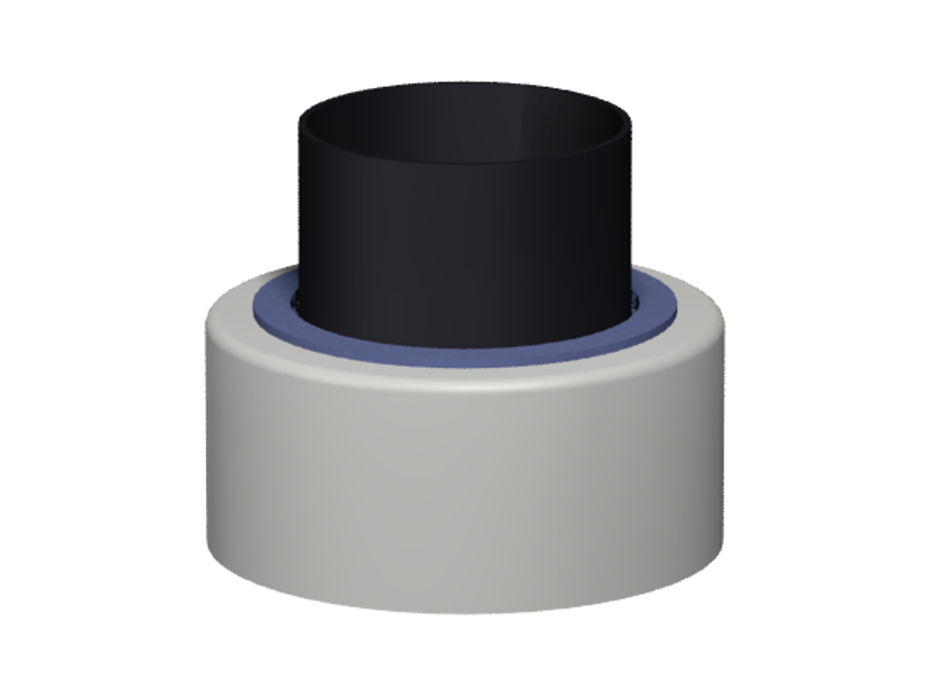 Wall pipe terminal D80/125