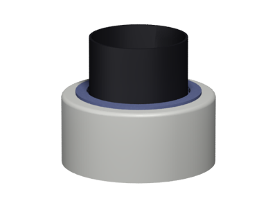 Wall pipe terminal D80/125