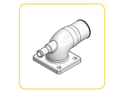 Coolant pipe Ø32, inlet