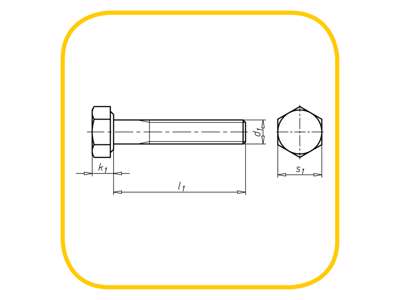 Bolt M6x85, hex drive cap