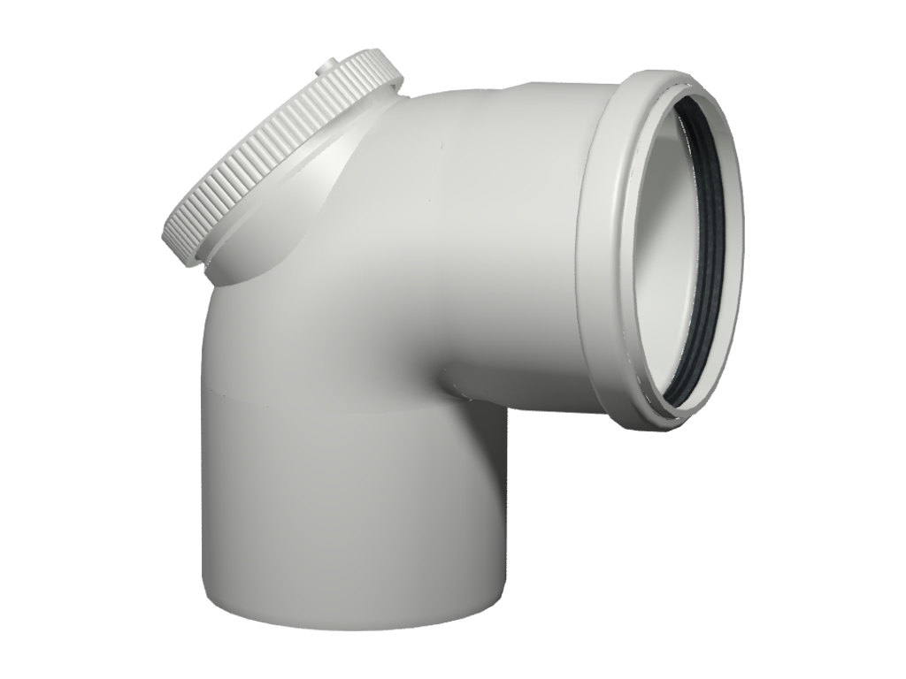 Inspec-bend 87° D110 White PP